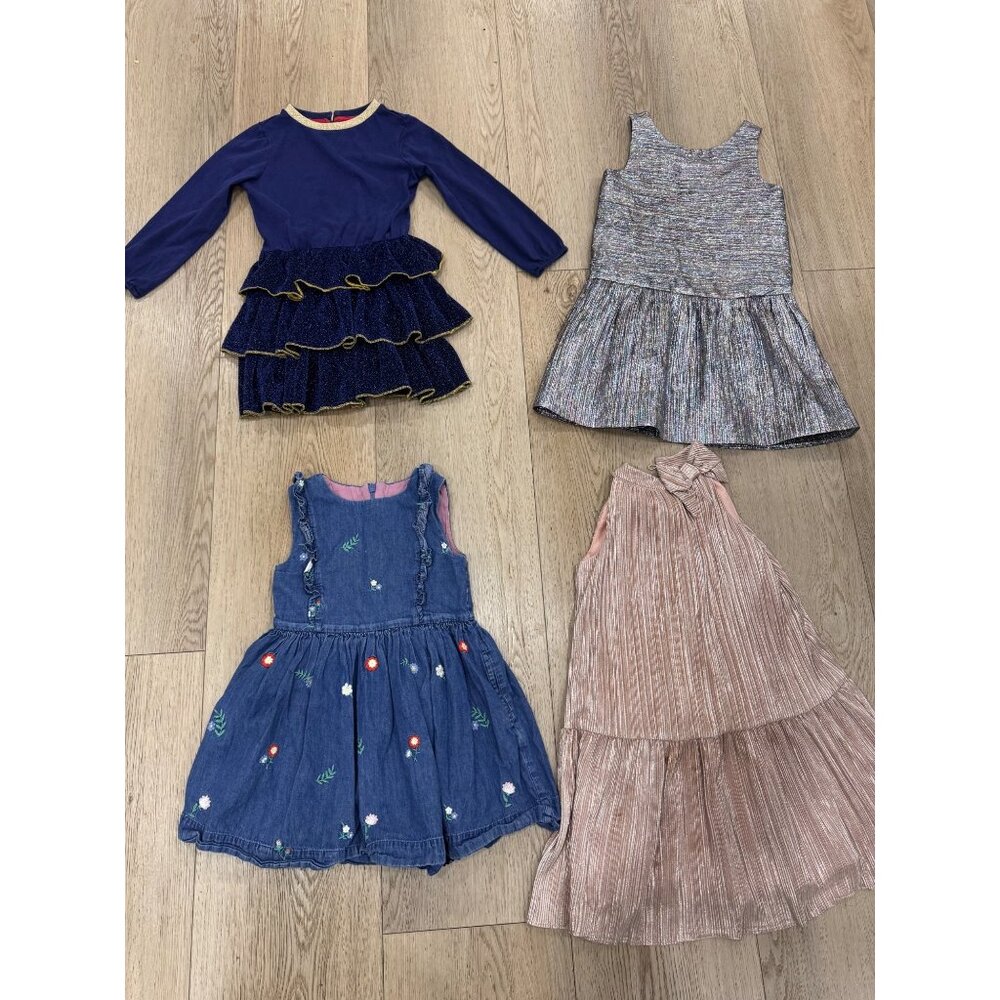 Mini Boden & Janie And Jack Girls Dresses Bundle 4-5Y & 5